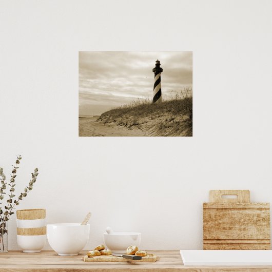 vuurtoren van Cape Hatteras Poster (Keuken)