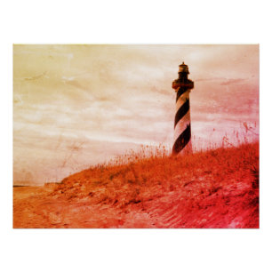 vuurtoren van Cape Hatteras Poster
