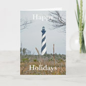 Vuurtoren van Cape Hatteras Prettige feestdagen (Voorkant)