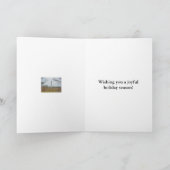 Vuurtoren van Cape Hatteras Prettige feestdagen Kaart (Binnen)