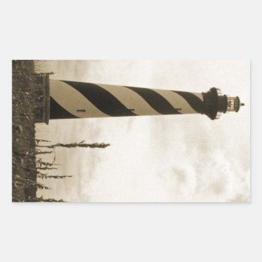 vuurtoren van Cape Hatteras Rechthoekige Sticker (Voorkant)