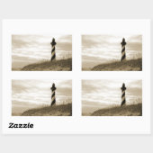 vuurtoren van Cape Hatteras Rechthoekige Sticker (Vel)