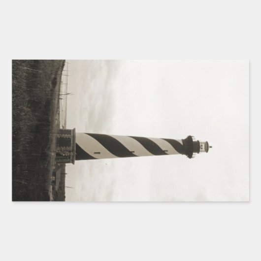 vuurtoren van Cape Hatteras Rechthoekige Sticker (Voorkant)