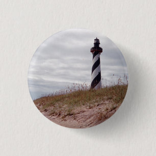 vuurtoren van Cape Hatteras Ronde Button 3,2 Cm