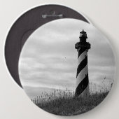 vuurtoren van Cape Hatteras Ronde Button 6,0 Cm (Voorkant /achterkant)