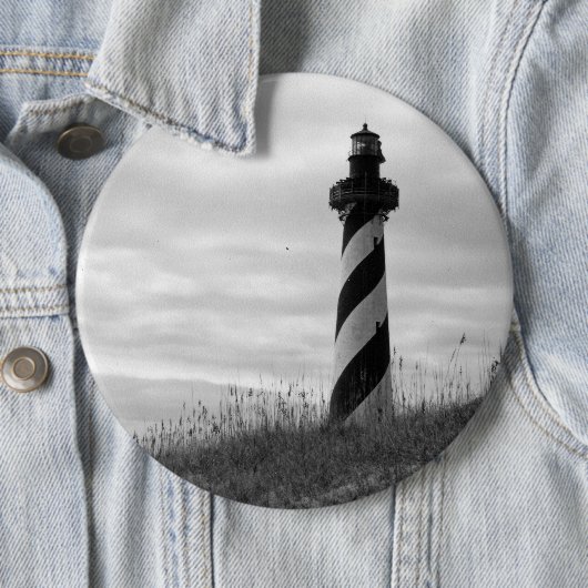 vuurtoren van Cape Hatteras Ronde Button 6,0 Cm (In situ)