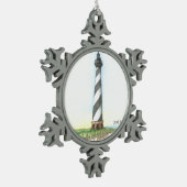 vuurtoren van Cape Hatteras Snowflake Ornament (Links)
