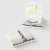 vuurtoren van Cape Hatteras Stenen Onderzetter (Zijkant)