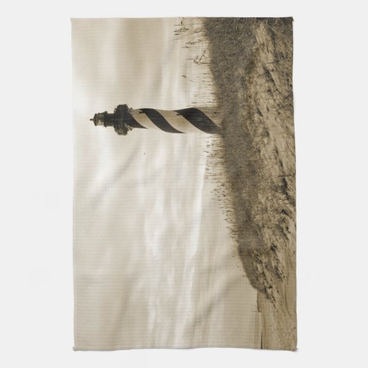 vuurtoren van Cape Hatteras Theedoek (Verticaal)