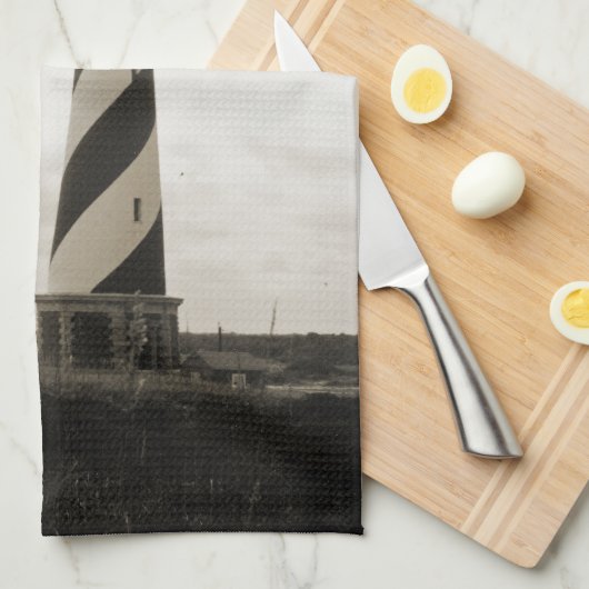 vuurtoren van Cape Hatteras Theedoek (Quarter Fold)