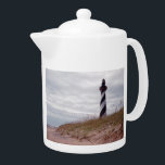 vuurtoren van Cape Hatteras Theepot<br><div class="desc">vuurtoren van Cape Hatteras</div>