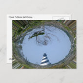 vuurtoren van Cape Hatteras uit de wetlands-reeks Briefkaart (Voorkant / Achterkant)