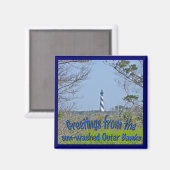 vuurtoren van Cape Hatteras uit de wetlands-reeks Magneet (Voorkant / Achterkant)