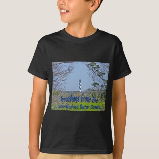 vuurtoren van Cape Hatteras uit de wetlands-reeks T-shirt (Voorkant)