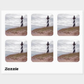 vuurtoren van Cape Hatteras Vierkante Sticker (Vel)