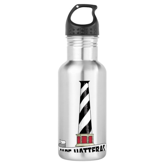 vuurtoren van Cape Hatteras Waterfles (Voorkant)