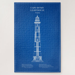 Vuurtoren van Cape Henry - Virginia - AD Legpuzzel