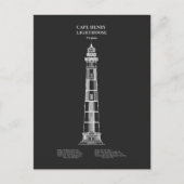 Vuurtoren van Cape Henry - Virginia - PD Briefkaart (Voorkant)