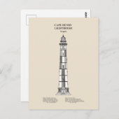 Vuurtoren van Cape Henry - Virginia - SBD Briefkaart (Voorkant / Achterkant)
