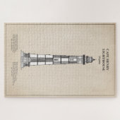 Vuurtoren van Cape Henry - Virginia - SBD Legpuzzel (Horizontaal)