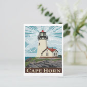 vuurtoren van Cape Horn, Chili Briefkaart (Staand voorkant)