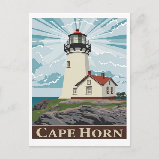 vuurtoren van Cape Horn, Chili Briefkaart (Voorkant)