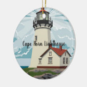 vuurtoren van Cape Horn, Chili Keramisch Ornament (Links)