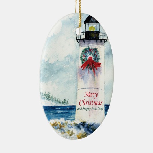 vuurtoren van Cape Keramisch Ornament (Rechts)