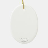 vuurtoren van Cape Keramisch Ornament (Achterkant)