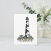 vuurtoren van Cape Lookout Briefkaart (Staand voorkant)