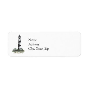 vuurtoren van Cape Lookout Etiket
