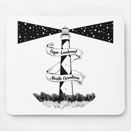 vuurtoren van Cape Lookout Muismat (Voorkant)
