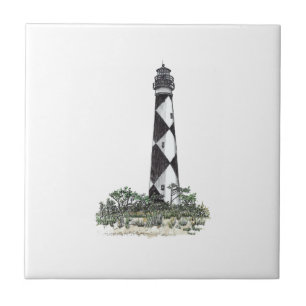 vuurtoren van Cape Lookout Tegeltje
