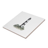 vuurtoren van Cape Lookout Tegeltje (Zijkant)