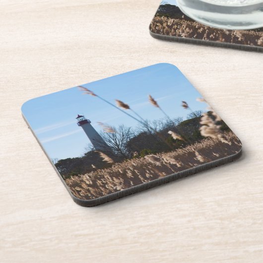 vuurtoren van Cape May Bier Onderzetter (Linkerzijde)