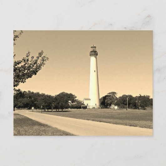 vuurtoren van Cape May Briefkaart (Voorkant)