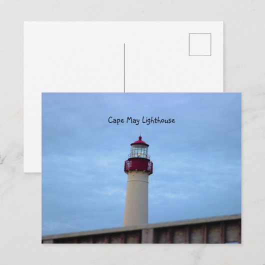 vuurtoren van Cape May Briefkaart (Voorkant / Achterkant)