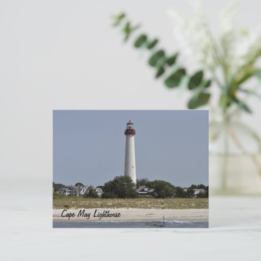 vuurtoren van Cape May Briefkaart (Staand voorkant)