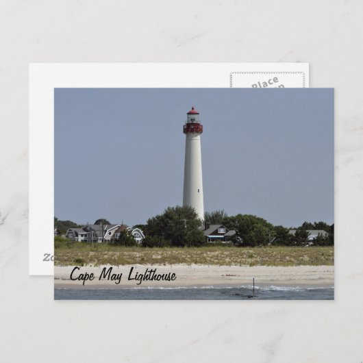 vuurtoren van Cape May Briefkaart (Voorkant / Achterkant)