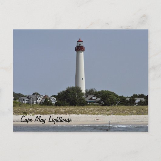 vuurtoren van Cape May Briefkaart (Voorkant)