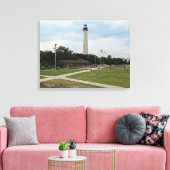 vuurtoren van Cape May Canvas Afdruk (Insitu (Woonkamer))