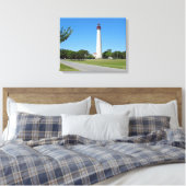 vuurtoren van Cape May Canvas Afdruk (Insitu (Slaapkamer))
