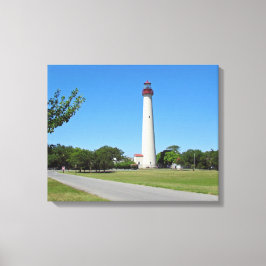 vuurtoren van Cape May Canvas Afdruk