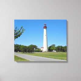 vuurtoren van Cape May Canvas Afdruk