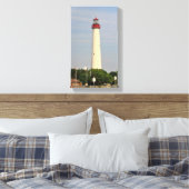 vuurtoren van Cape May Canvas Afdruk (Insitu (Slaapkamer))