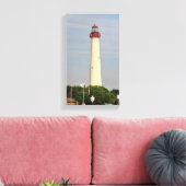 vuurtoren van Cape May Canvas Afdruk (Insitu (Woonkamer))