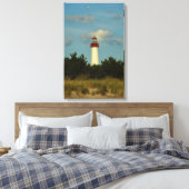 vuurtoren van Cape May Canvas Afdruk (Insitu (Slaapkamer))
