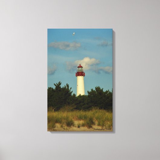vuurtoren van Cape May Canvas Afdruk (Voorkant)