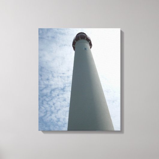 vuurtoren van Cape May Canvas Afdruk (Voorkant)