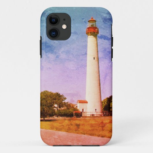 Vuurtoren van Cape May Canvas Print Case-Mate iPhone Case (Achterkant)